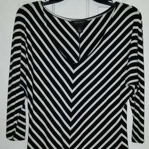 White house black market stripped shirt